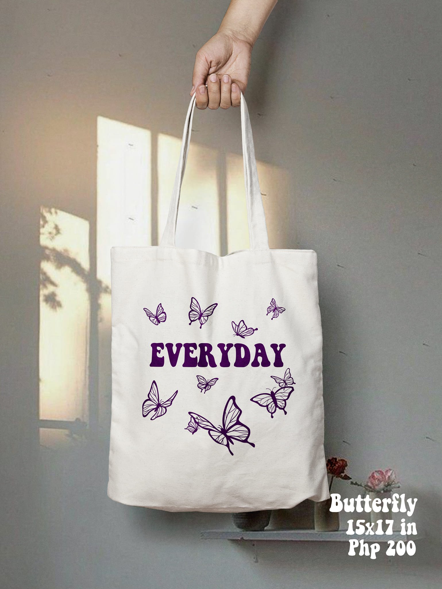 Butterfly Canvas Tote Bag